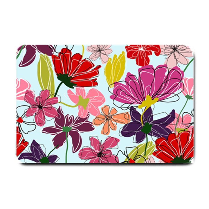 Flower pattern Small Doormat 