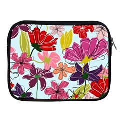 Flower Pattern Apple Ipad 2/3/4 Zipper Cases by Galinka