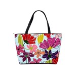 Flower pattern Classic Shoulder Handbag Back