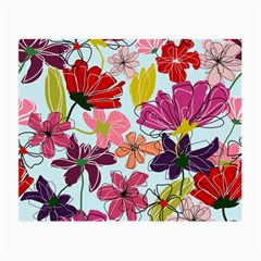 Flower Pattern Small Glasses Cloth by Galinka