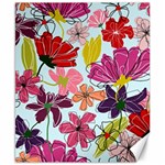 Flower pattern Canvas 8  x 10  8.15 x9.66  Canvas - 1