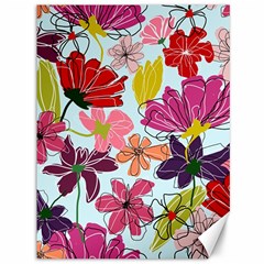 Flower Pattern Canvas 36  X 48  by Galinka