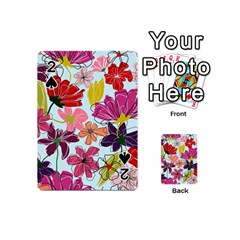 Flower Pattern Playing Cards 54 Designs (mini) by Galinka