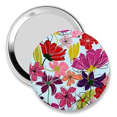 Flower Pattern 3  Handbag Mirrors by Galinka