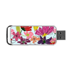 Flower Pattern Portable Usb Flash (two Sides) by Galinka