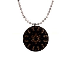 Bronze Age Mandala 1  Button Necklace by MRNStudios