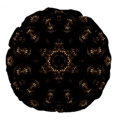 Bronze Age Mandala Large 18  Premium Round Cushions by MRNStudios