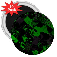 Cyber Camo 3  Magnets (10 Pack)  by MRNStudios