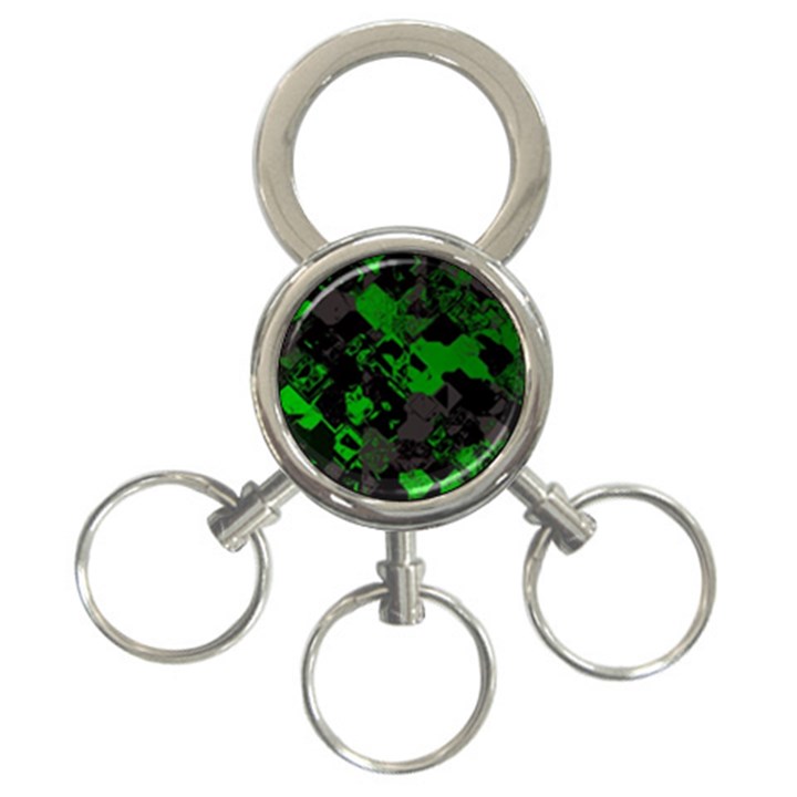 Cyber Camo 3-Ring Key Chain