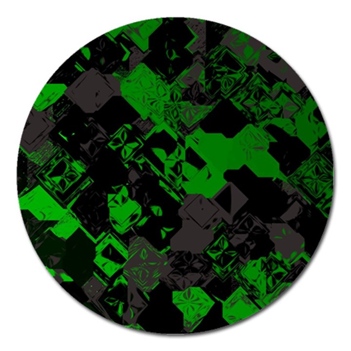 Cyber Camo Magnet 5  (Round)