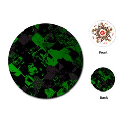 Cyber Camo Playing Cards Single Design (round) by MRNStudios