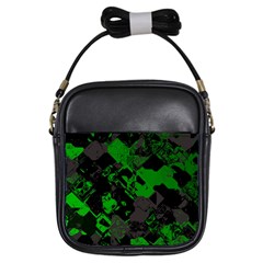 Cyber Camo Girls Sling Bag by MRNStudios