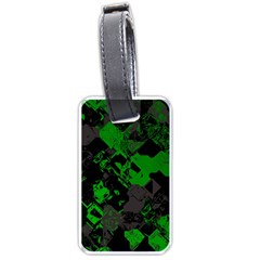 Cyber Camo Luggage Tag (one Side) by MRNStudios