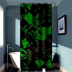 Cyber Camo Shower Curtain 36  X 72  (stall)  by MRNStudios