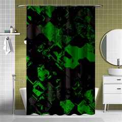 Cyber Camo Shower Curtain 48  X 72  (small)  by MRNStudios