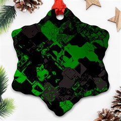 Cyber Camo Ornament (snowflake) by MRNStudios