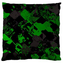 Cyber Camo Large Cushion Case (one Side) by MRNStudios