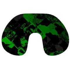 Cyber Camo Travel Neck Pillow by MRNStudios