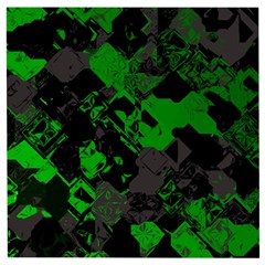 Cyber Camo Wooden Puzzle Square by MRNStudios