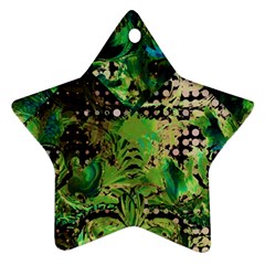 Peacocks And Pyramids Star Ornament (two Sides) by MRNStudios