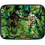 Peacocks And Pyramids Double Sided Fleece Blanket (Mini)  35 x27  Blanket Front