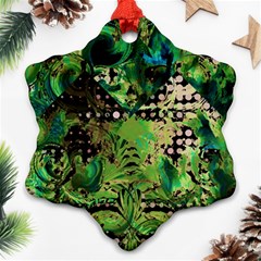 Peacocks And Pyramids Ornament (snowflake) by MRNStudios