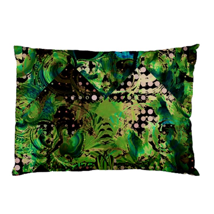 Peacocks And Pyramids Pillow Case (Two Sides)