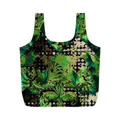 Peacocks And Pyramids Full Print Recycle Bag (m) by MRNStudios