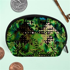 Peacocks And Pyramids Accessory Pouch (large) by MRNStudios