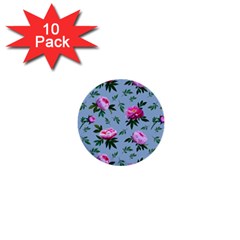 Delicate Peonies 1  Mini Buttons (10 Pack)  by SychEva