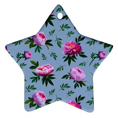 Delicate Peonies Star Ornament (two Sides) by SychEva