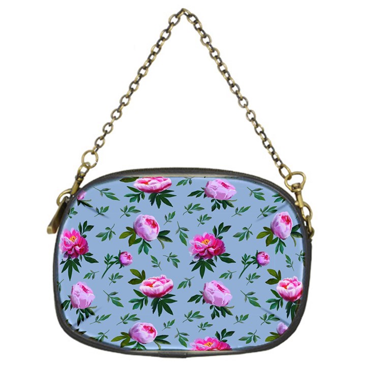 Delicate Peonies Chain Purse (One Side)