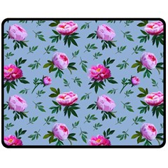 Delicate Peonies Fleece Blanket (medium)  by SychEva