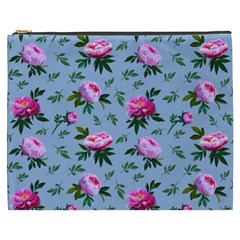 Delicate Peonies Cosmetic Bag (xxxl) by SychEva