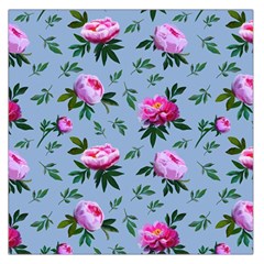 Delicate Peonies Large Satin Scarf (square) by SychEva