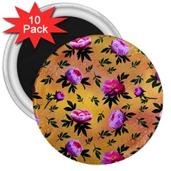 Delicate Peonies 3  Magnets (10 Pack)  by SychEva