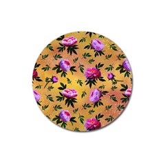 Delicate Peonies Magnet 3  (round) by SychEva