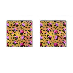 Delicate Peonies Cufflinks (square) by SychEva