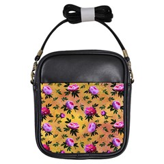 Delicate Peonies Girls Sling Bag by SychEva