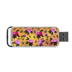 Delicate Peonies Portable Usb Flash (one Side) by SychEva