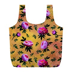 Delicate Peonies Full Print Recycle Bag (l) by SychEva