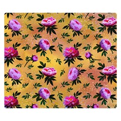 Delicate Peonies Double Sided Flano Blanket (small)  by SychEva