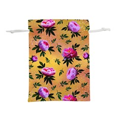 Delicate Peonies Lightweight Drawstring Pouch (m) by SychEva