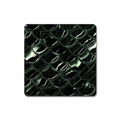 Dragon Scales Square Magnet by PollyParadise