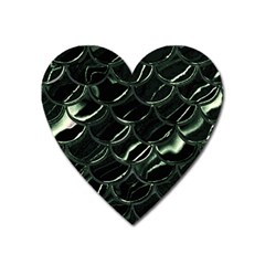 Dragon Scales Heart Magnet by PollyParadise