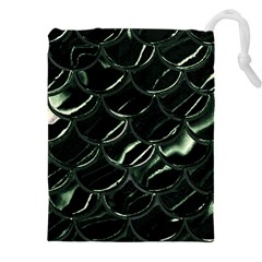 Dragon Scales Drawstring Pouch (5xl) by PollyParadise