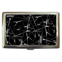 Black And White Splatter Abstract Print Cigarette Money Case