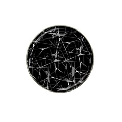 Black And White Splatter Abstract Print Hat Clip Ball Marker (4 Pack)