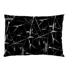 Black And White Splatter Abstract Print Pillow Case (two Sides)