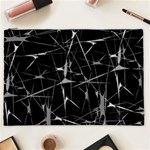 Black And White Splatter Abstract Print Cosmetic Bag (XXL) Front